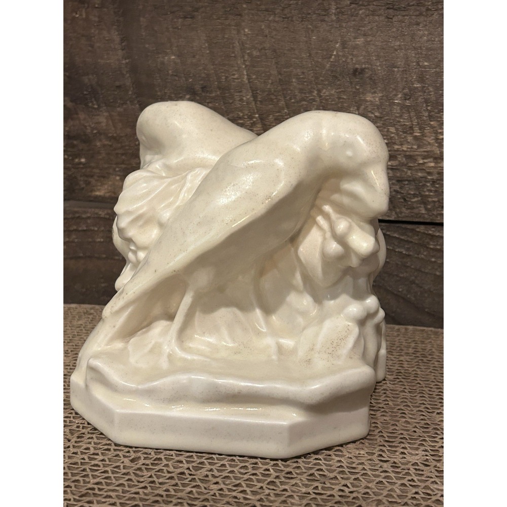 1939 Rookwood William McDonald 2275 Rook Raven‎ Bird Bookends 5.5"